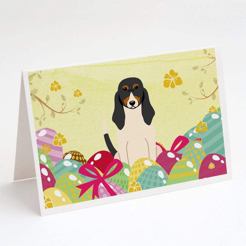 Easter Eggs Swiss Hound Greeting Cards Pack of 8 Blank Cards with Envelopes Whimsical A7 Size 5x7