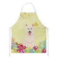 Easter Eggs White German Shepherd Apron Cooking Kitchen Server Baking Crafts Gardening for Adult Women Men, Unisex, Large, Multicolor