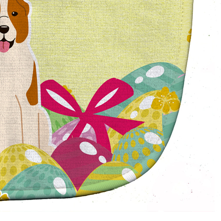 Easter Eggs Central Asian Shepherd Dog Baby Bib Easy-Clean Baby Bib Baby Feeding Accessory Baby Mealtime Essential, 10 x 13, Multicolor