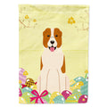 Easter Eggs Central Asian Shepherd Dog House Flag 28x40 Porch Sleeve Pole Decorative Outside Yard Banner Artwork Wall Hanging, Polyester