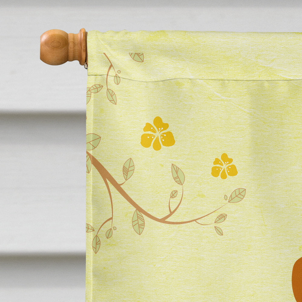 Easter Eggs Central Asian Shepherd Dog House Flag 28x40 Porch Sleeve Pole Decorative Outside Yard Banner Artwork Wall Hanging, Polyester