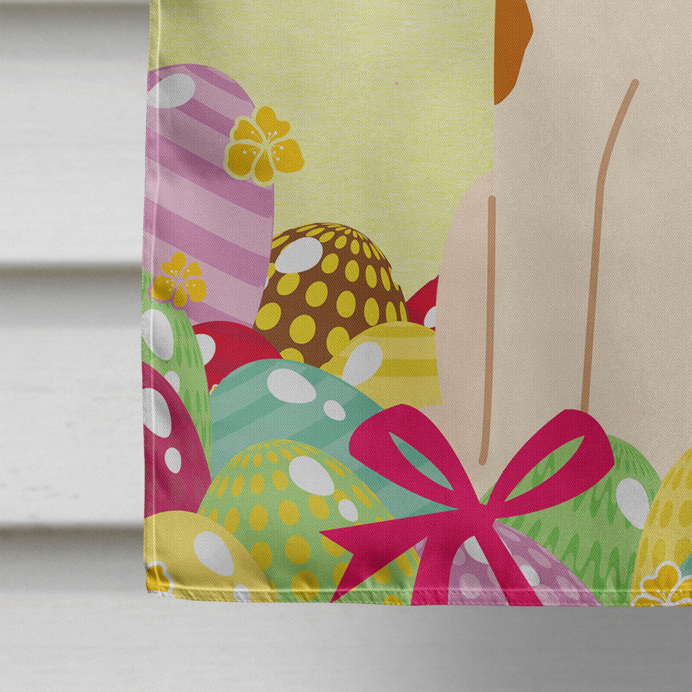 Easter Eggs Central Asian Shepherd Dog House Flag 28x40 Porch Sleeve Pole Decorative Outside Yard Banner Artwork Wall Hanging, Polyester