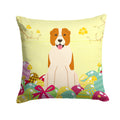 Easter Eggs Central Asian Shepherd Dog Decorative Throw Pillow 14x14 Indoor Outdoor Accent Cushion, Fabric Cover with Insert for Sofa, Bed, Porch & Living Room