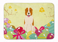 Easter Eggs Central Asian Shepherd Dog Memory Foam Kitchen Mat Machine Washable Anti-Fatigue Cushion Comfort Bath or Kitchen Rug
