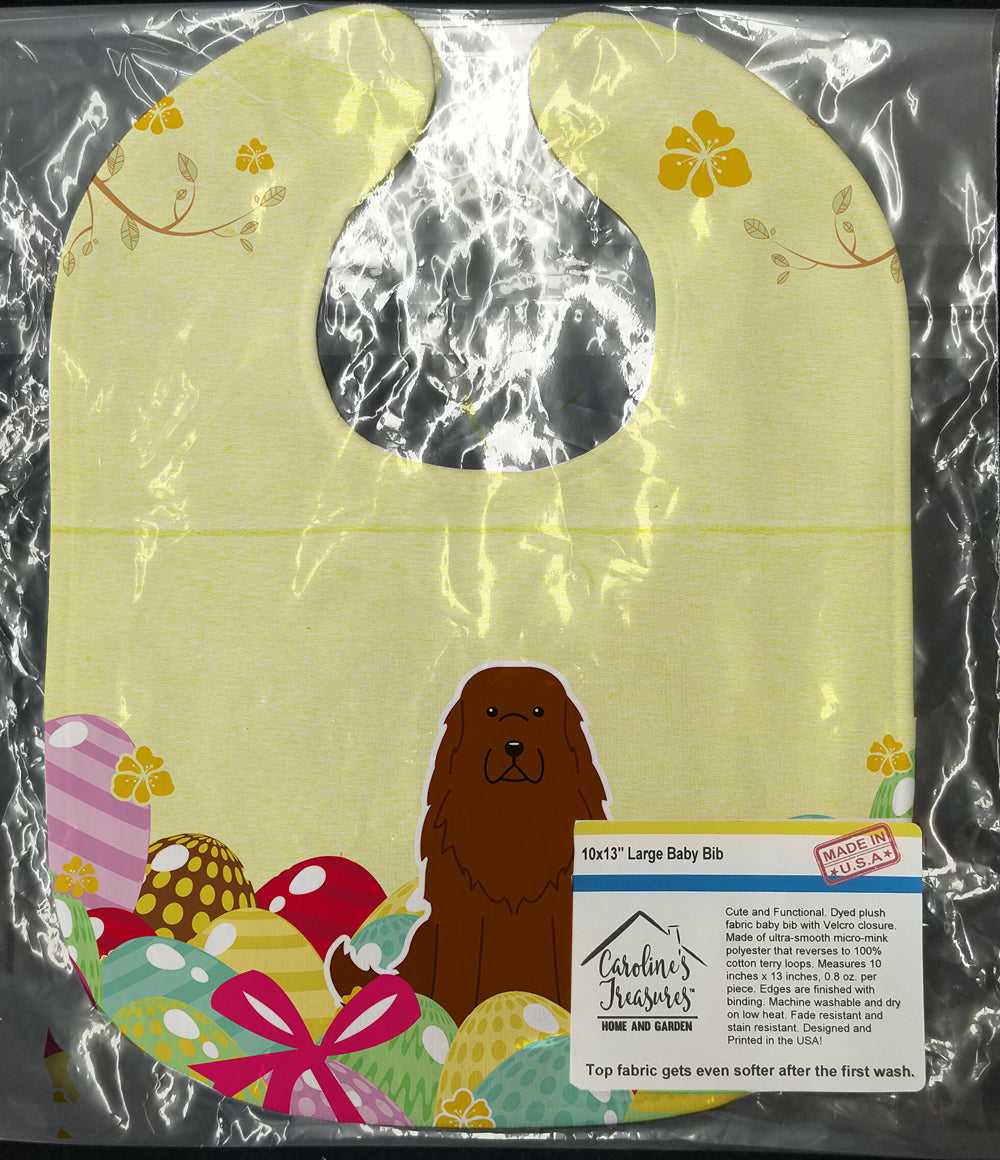Easter Eggs Caucasian Shepherd Dog Baby Bib Easy-Clean Baby Bib Baby Feeding Accessory Baby Mealtime Essential, 10 x 13, Multicolor