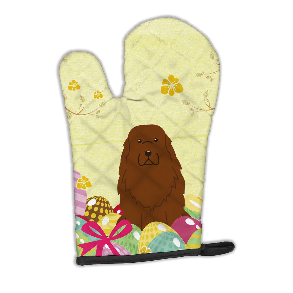 Easter Eggs Caucasian Shepherd Dog Oven Mitt Heat Resistant Thick Oven Mitt for Hot Pans and Oven, Kitchen Mitt Protect Hands, Cooking Baking Glove