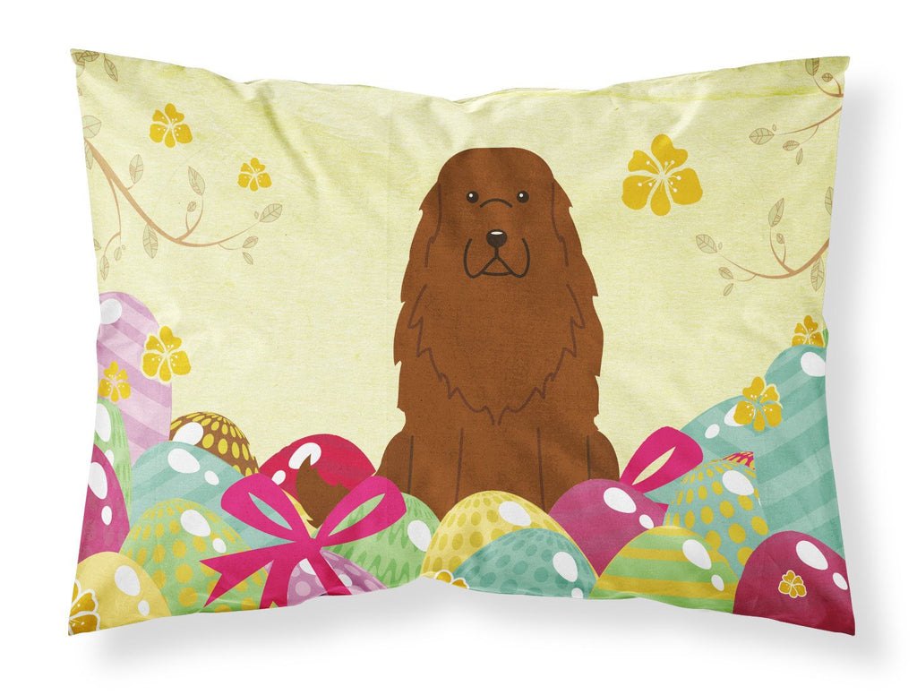 Easter Eggs Caucasian Shepherd Dog Standard Pillowcase Lightweight Super Soft Easy Care Decorative Artwork Pillowcase, Standard