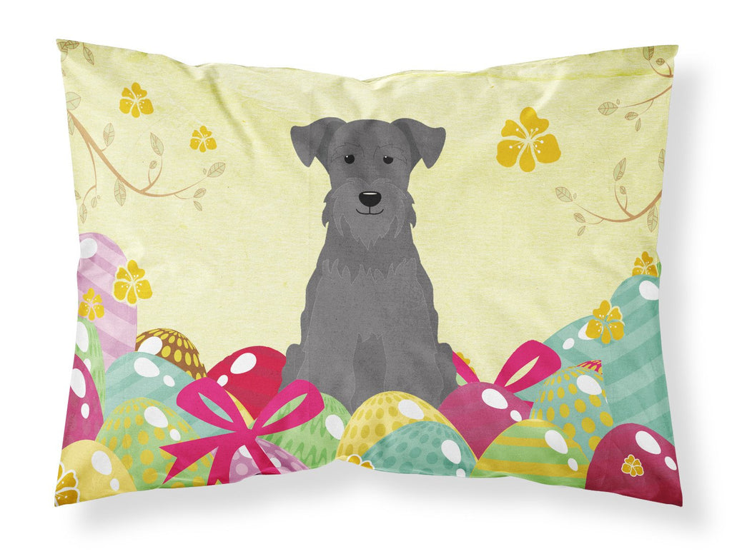 Easter Eggs Miniature Schnauzer Black Standard Pillowcase Lightweight Super Soft Easy Care Decorative Artwork Pillowcase, Standard