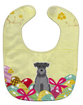 Easter Eggs Miniature Schnauzer Black Silver Baby Bib Easy-Clean Baby Bib Baby Feeding Accessory Baby Mealtime Essential, 10 x 13, Multicolor