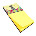 Easter Eggs Miniature Schnauzer Black Silver Watercolor Sticky Note Holder Refillable Dispenser Desk Accessory 3x3 Pad Gift