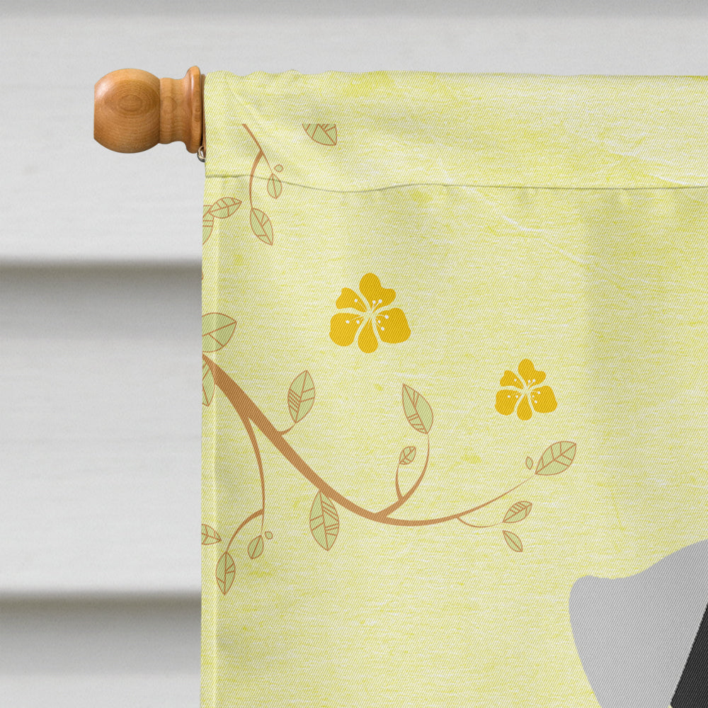 Easter Eggs Miniature Schnauzer White House Flag 28x40 Porch Sleeve Pole Decorative Outside Yard Banner Artwork Wall Hanging, Polyester
