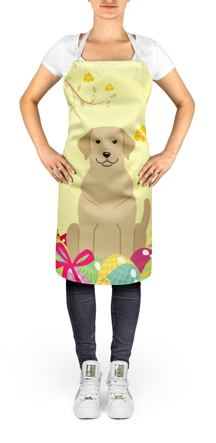 Easter Eggs Yellow Labrador Apron Cooking Kitchen Server Baking Crafts Gardening for Adult Women Men, Unisex, Large, Multicolor