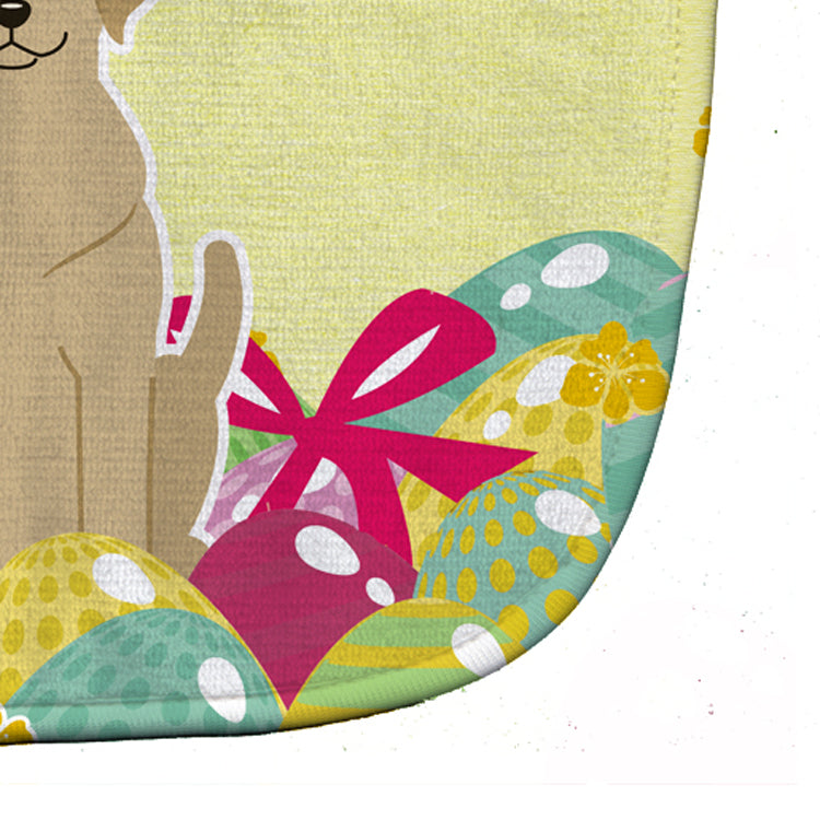 Easter Eggs Yellow Labrador Baby Bib Easy-Clean Baby Bib Baby Feeding Accessory Baby Mealtime Essential, 10 x 13, Multicolor
