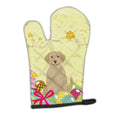 Easter Eggs Yellow Labrador Oven Mitt Heat Resistant Thick Oven Mitt for Hot Pans and Oven, Kitchen Mitt Protect Hands, Cooking Baking Glove