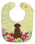 Easter Eggs Chocolate Labrador Baby Bib Easy-Clean Baby Bib Baby Feeding Accessory Baby Mealtime Essential, 10 x 13, Multicolor