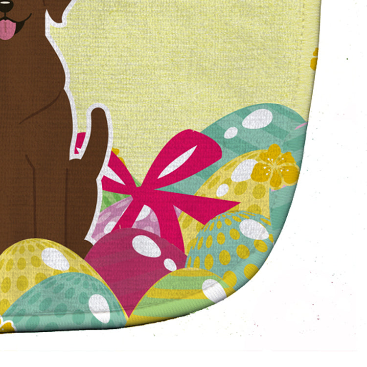 Easter Eggs Chocolate Labrador Baby Bib Easy-Clean Baby Bib Baby Feeding Accessory Baby Mealtime Essential, 10 x 13, Multicolor
