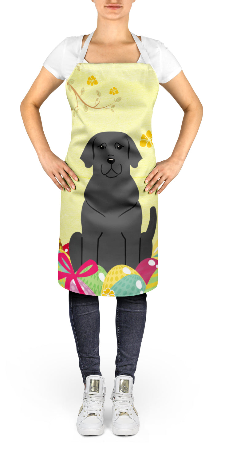 Easter Eggs Black Labrador Apron Cooking Kitchen Server Baking Crafts Gardening for Adult Women Men, Unisex, Large, Multicolor