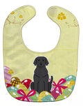 Easter Eggs Black Labrador Baby Bib Easy-Clean Baby Bib Baby Feeding Accessory Baby Mealtime Essential, 10 x 13, Multicolor