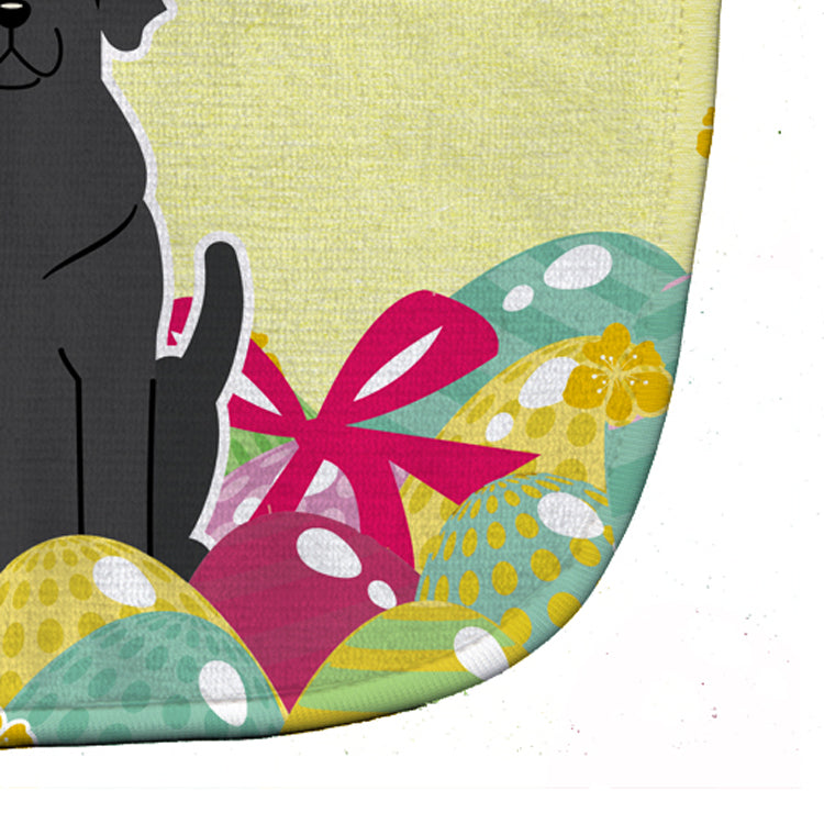 Easter Eggs Black Labrador Baby Bib Easy-Clean Baby Bib Baby Feeding Accessory Baby Mealtime Essential, 10 x 13, Multicolor