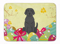 Easter Eggs Black Labrador Memory Foam Kitchen Mat Machine Washable Anti-Fatigue Cushion Comfort Bath or Kitchen Rug