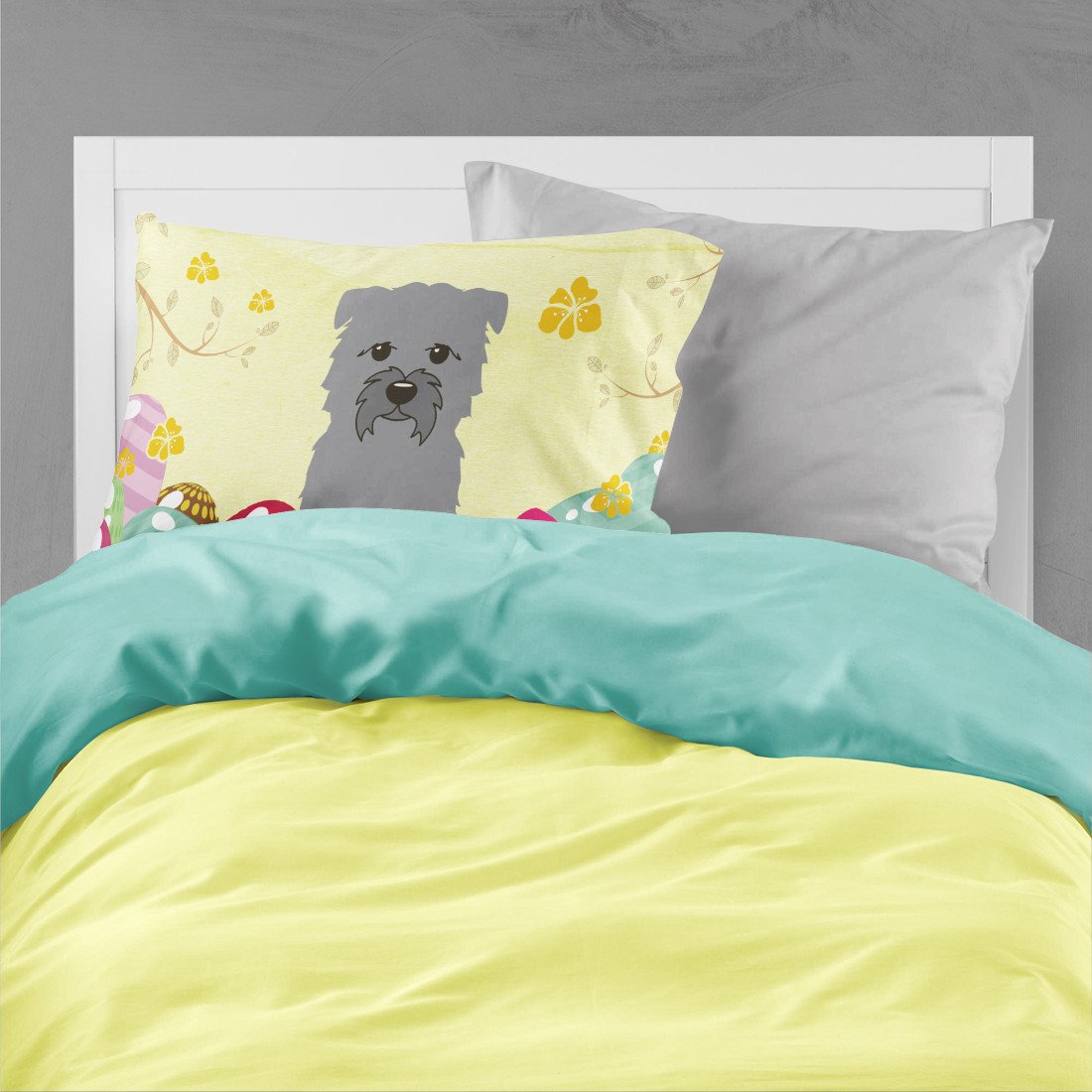 Easter Eggs Glen of Imal Grey Standard Pillowcase Lightweight Super Soft Easy Care Decorative Artwork Pillowcase, Standard