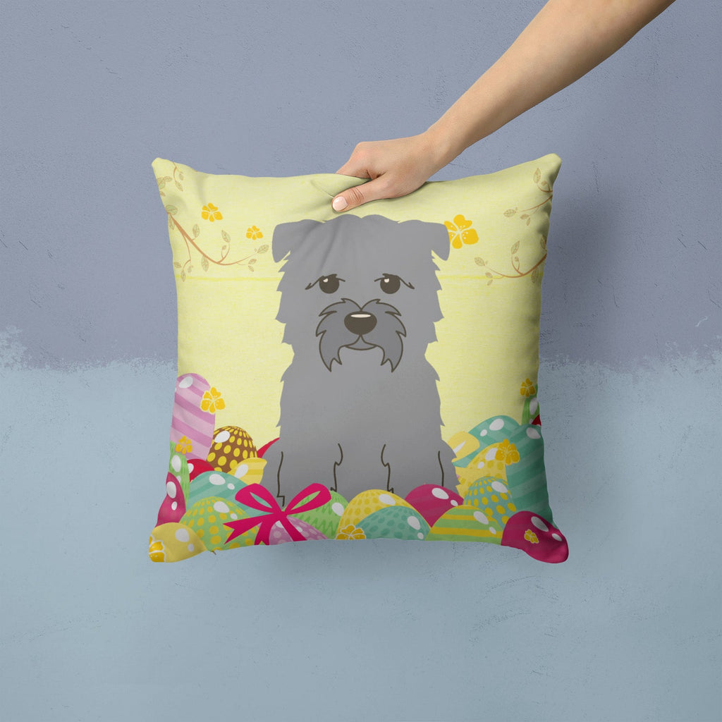 Easter Eggs Glen of Imal Grey Decorative Throw Pillow 14x14 Indoor Outdoor Accent Cushion, Fabric Cover with Insert for Sofa, Bed, Porch & Living Room