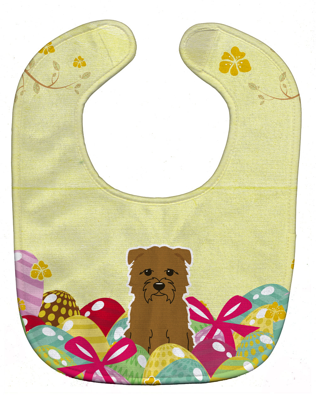 Easter Eggs Glen of Imal Tan Baby Bib Easy-Clean Baby Bib Baby Feeding Accessory Baby Mealtime Essential, 10 x 13, Multicolor