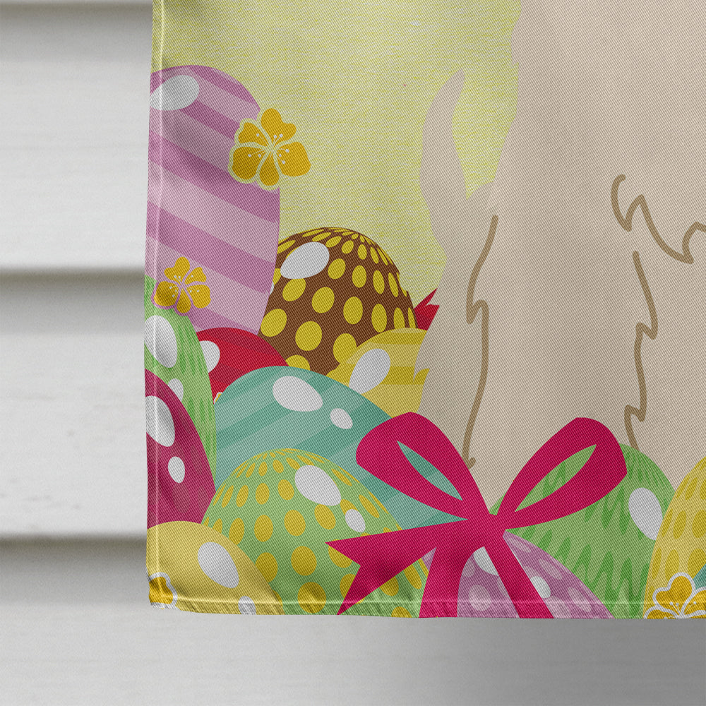 Easter Eggs Soft Coated Wheaten Terrier House Flag 28x40 Porch Sleeve Pole Decorative Outside Yard Banner Artwork Wall Hanging, Polyester