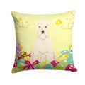 Easter Eggs Soft Coated Wheaten Terrier Decorative Throw Pillow 14x14 Indoor Outdoor Accent Cushion, Fabric Cover with Insert for Sofa, Bed, Porch & Living Room