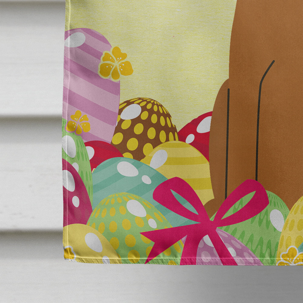 Easter Eggs Irish Terrier House Flag 28x40 Porch Sleeve Pole Decorative Outside Yard Banner Artwork Wall Hanging, Polyester