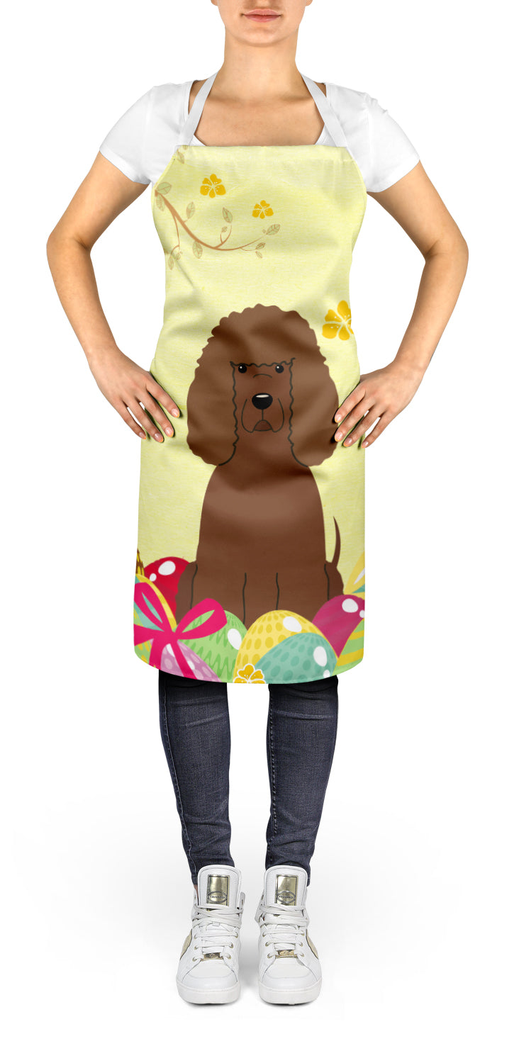 Easter Eggs Irish Water Spaniel Apron Cooking Kitchen Server Baking Crafts Gardening for Adult Women Men, Unisex, Large, Multicolor