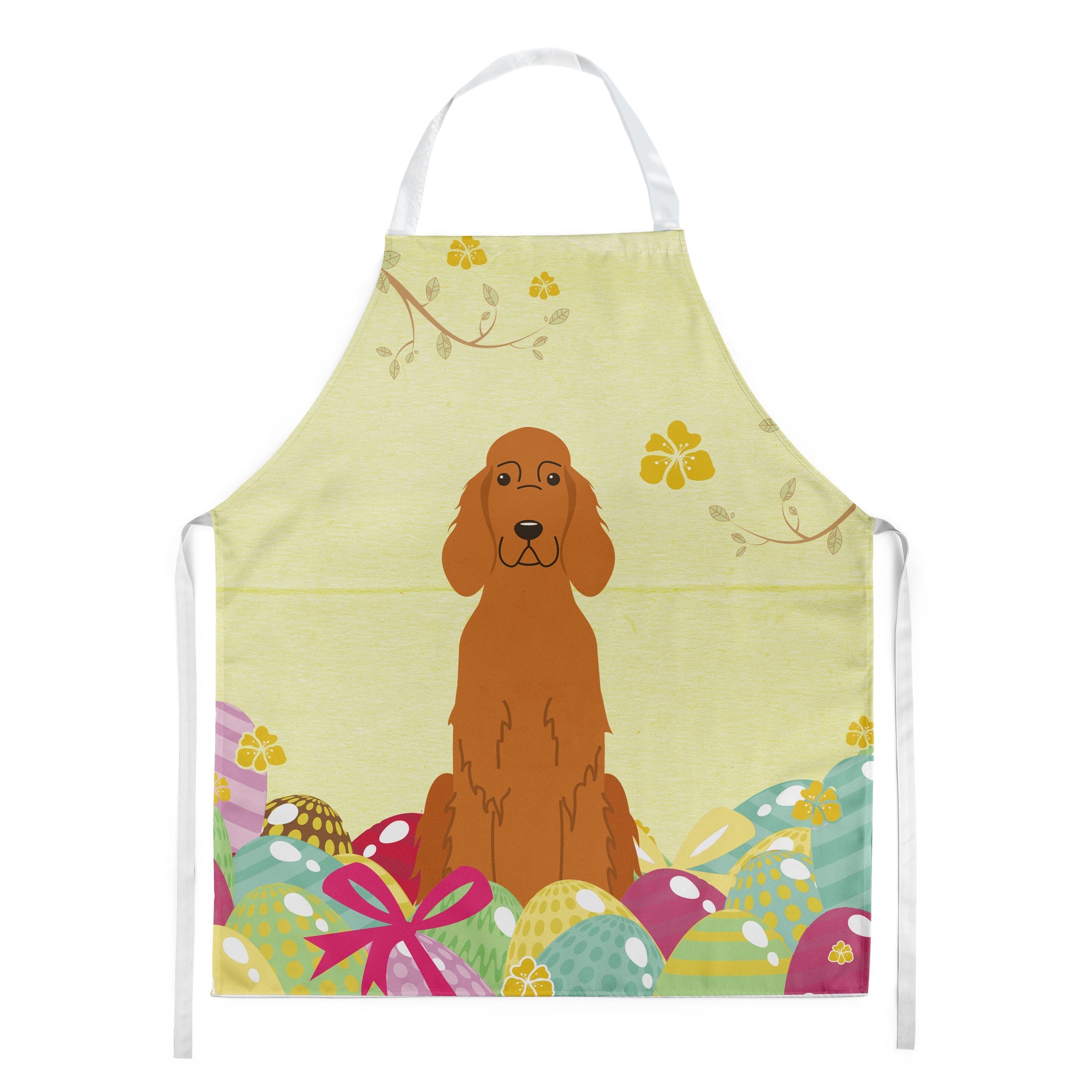 Easter Eggs Irish Setter Apron Cooking Kitchen Server Baking Crafts Gardening for Adult Women Men, Unisex, Large, Multicolor