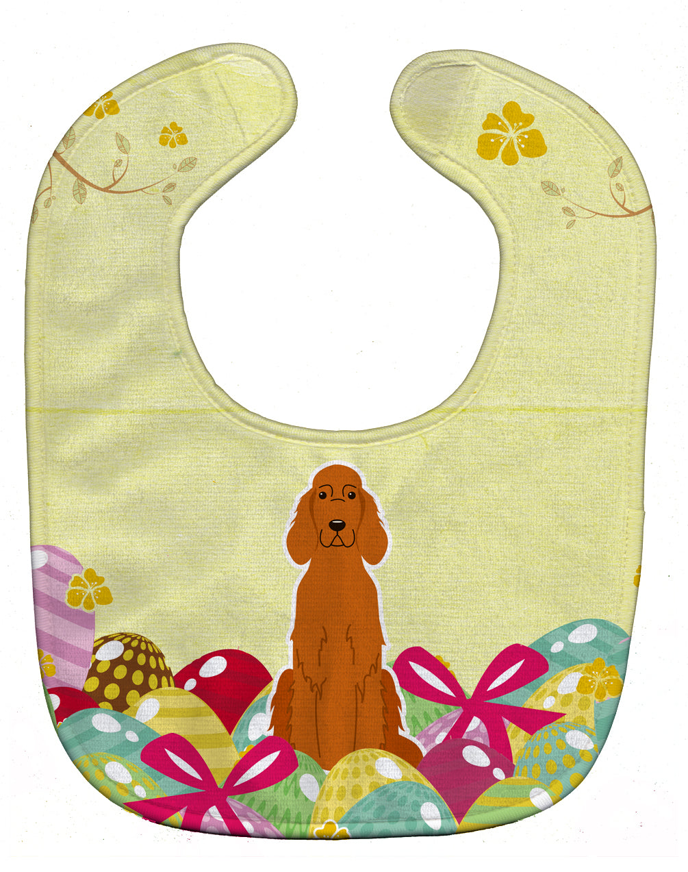 Easter Eggs Irish Setter Baby Bib Easy-Clean Baby Bib Baby Feeding Accessory Baby Mealtime Essential, 10 x 13, Multicolor