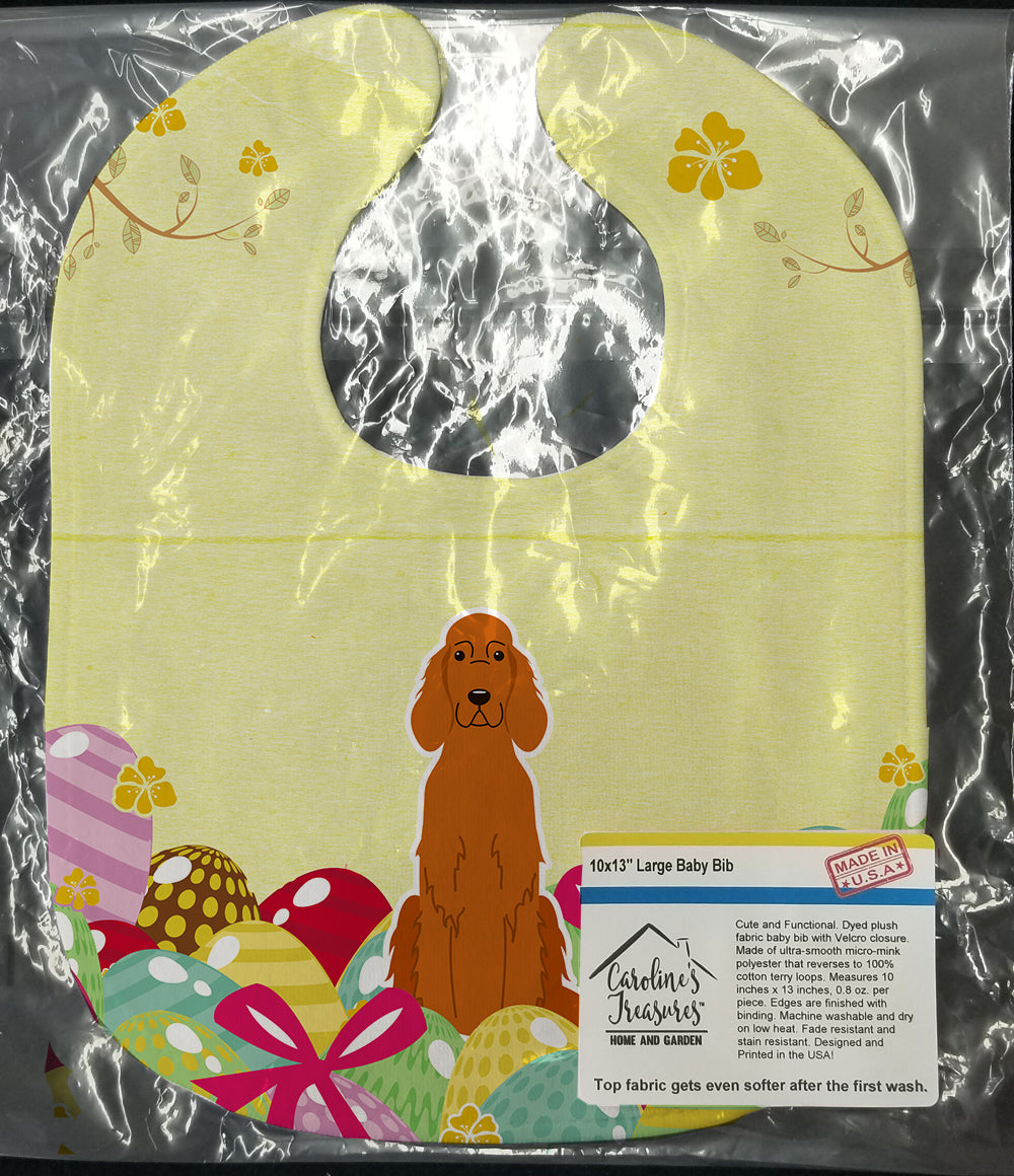 Easter Eggs Irish Setter Baby Bib Easy-Clean Baby Bib Baby Feeding Accessory Baby Mealtime Essential, 10 x 13, Multicolor