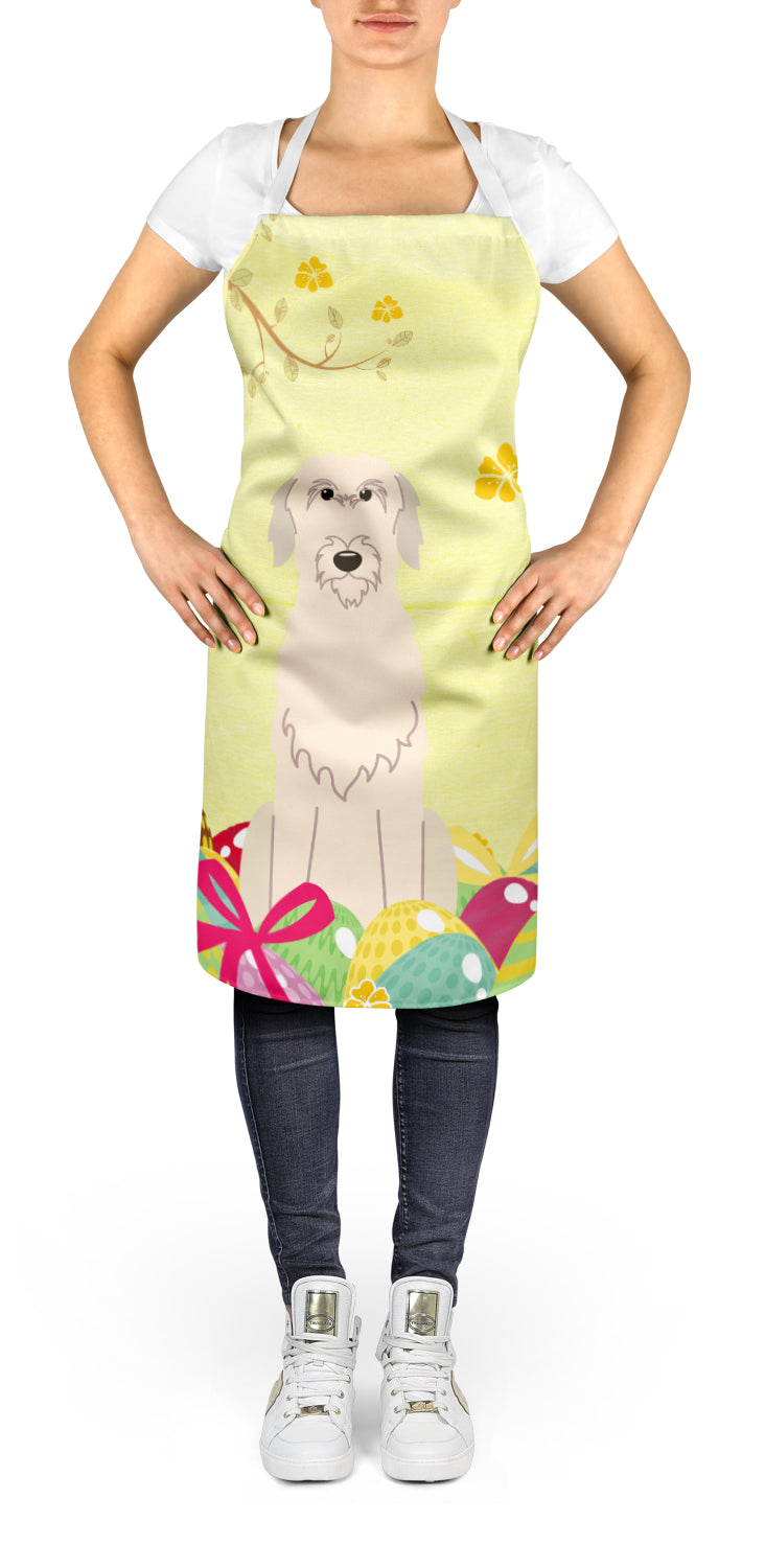 Easter Eggs Irish Wolfhound Apron Cooking Kitchen Server Baking Crafts Gardening for Adult Women Men, Unisex, Large, Multicolor