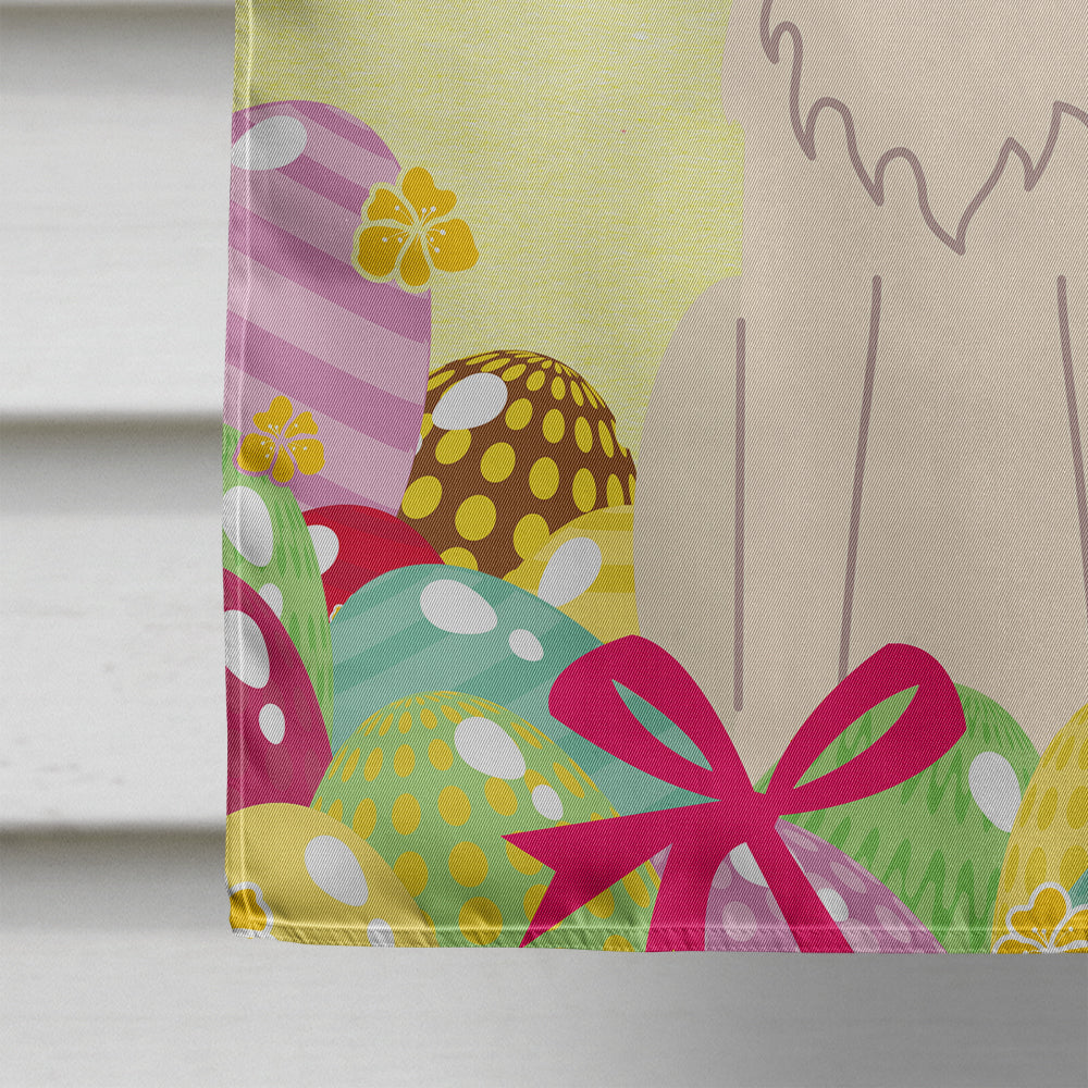Easter Eggs Irish Wolfhound House Flag 28x40 Porch Sleeve Pole Decorative Outside Yard Banner Artwork Wall Hanging, Polyester