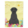 Easter Eggs Giant Schnauzer House Flag 28x40 Porch Sleeve Pole Decorative Outside Yard Banner Artwork Wall Hanging, Polyester