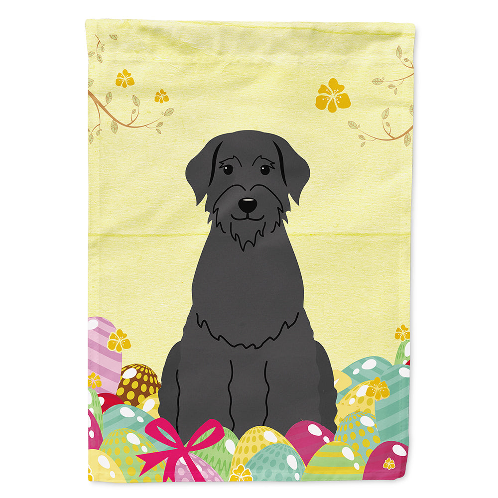 Easter Eggs Giant Schnauzer House Flag 28x40 Porch Sleeve Pole Decorative Outside Yard Banner Artwork Wall Hanging, Polyester