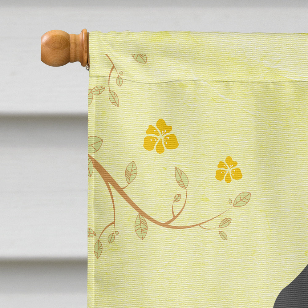 Easter Eggs Giant Schnauzer House Flag 28x40 Porch Sleeve Pole Decorative Outside Yard Banner Artwork Wall Hanging, Polyester