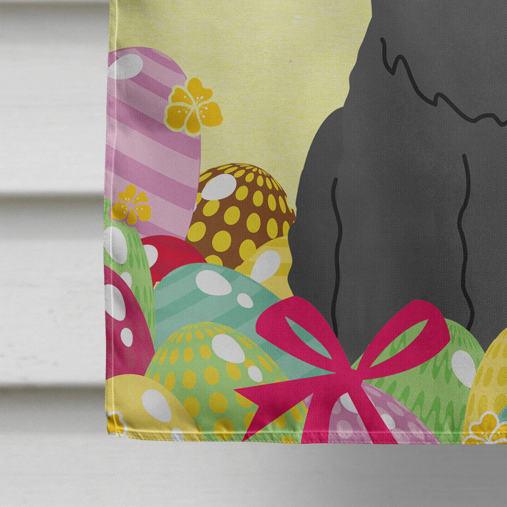 Easter Eggs Giant Schnauzer House Flag 28x40 Porch Sleeve Pole Decorative Outside Yard Banner Artwork Wall Hanging, Polyester