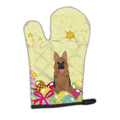 Easter Eggs German Shepherd Oven Mitt Heat Resistant Thick Oven Mitt for Hot Pans and Oven, Kitchen Mitt Protect Hands, Cooking Baking Glove