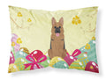 Easter Eggs German Shepherd Standard Pillowcase Lightweight Super Soft Easy Care Decorative Artwork Pillowcase, Standard