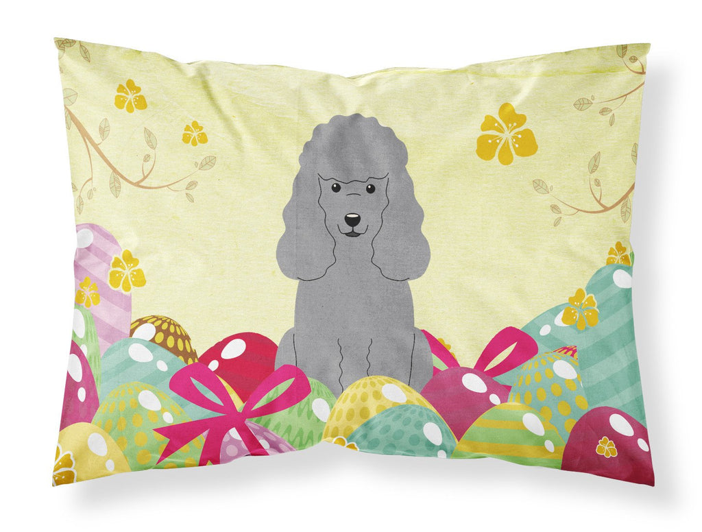 Easter Eggs Poodle Silver Standard Pillowcase Lightweight Super Soft Easy Care Decorative Artwork Pillowcase, Standard