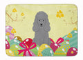 Easter Eggs Poodle Silver Memory Foam Kitchen Mat Machine Washable Anti-Fatigue Cushion Comfort Bath or Kitchen Rug
