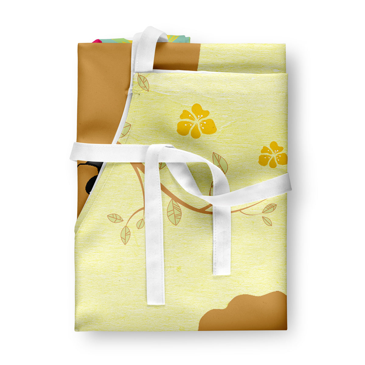Easter Eggs Poodle Tan Apron Cooking Kitchen Server Baking Crafts Gardening for Adult Women Men, Unisex, Large, Multicolor