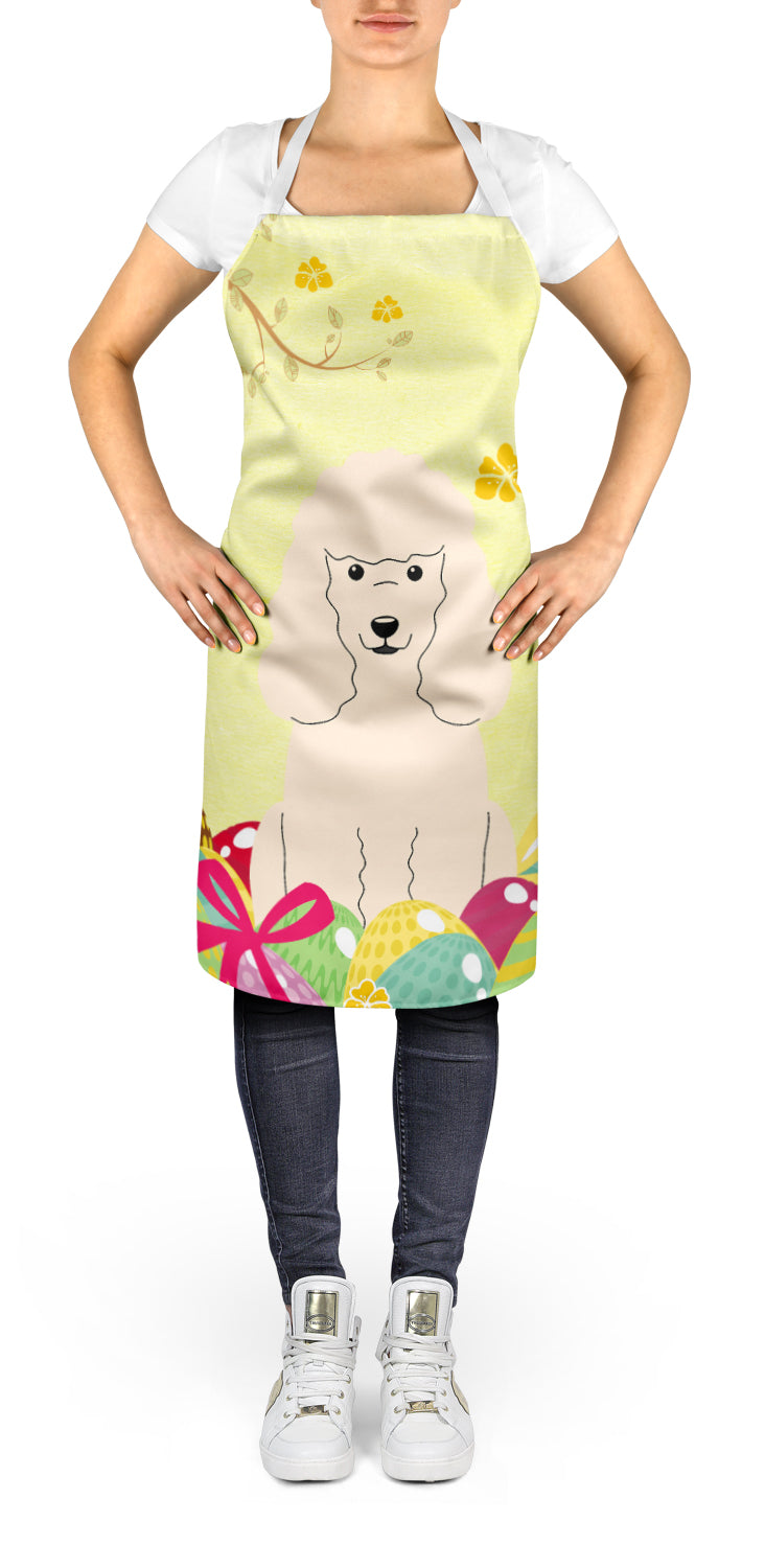 Easter Eggs Poodle White Apron Cooking Kitchen Server Baking Crafts Gardening for Adult Women Men, Unisex, Large, Multicolor