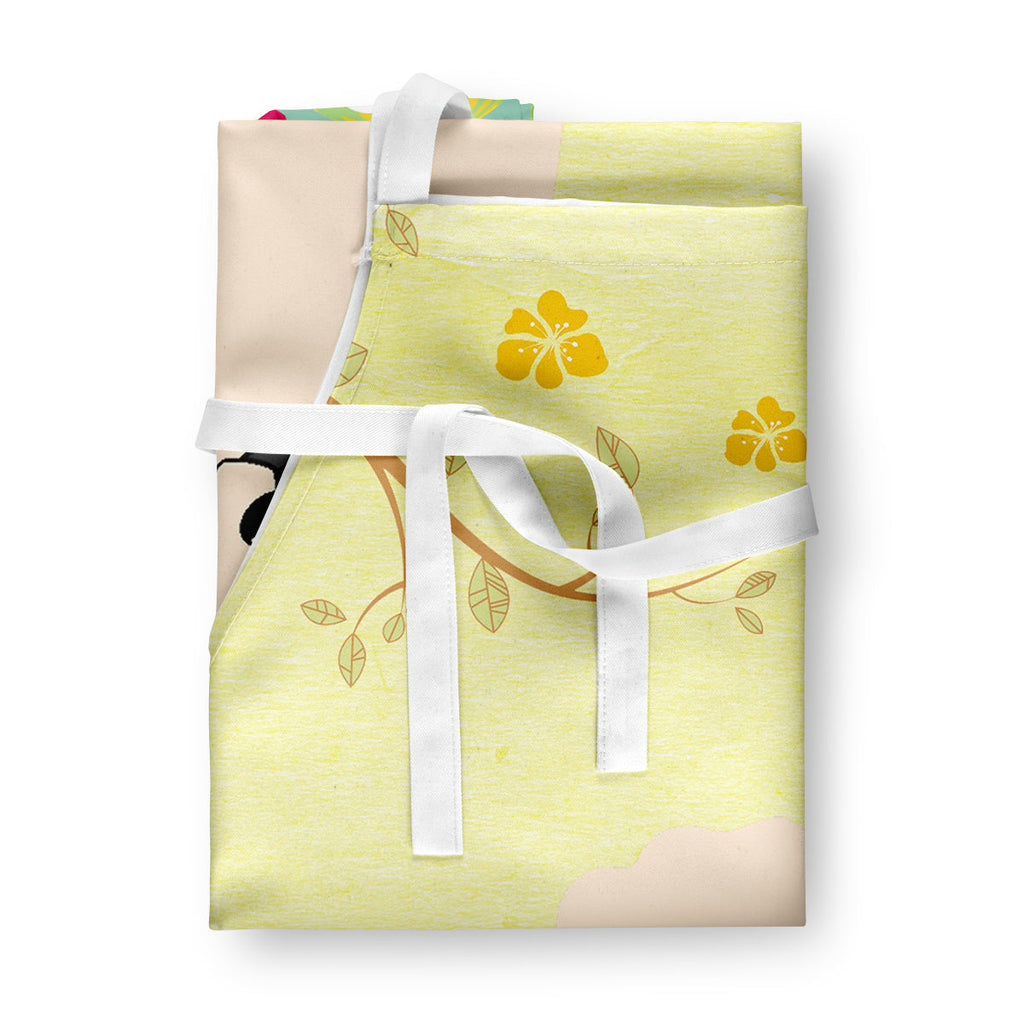 Easter Eggs Poodle White Apron Cooking Kitchen Server Baking Crafts Gardening for Adult Women Men, Unisex, Large, Multicolor