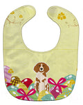 Easter Eggs Brittany Spaniel Baby Bib Easy-Clean Baby Bib Baby Feeding Accessory Baby Mealtime Essential, 10 x 13, Multicolor