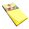 Easter Eggs Brittany Spaniel Watercolor Sticky Note Holder Refillable Dispenser Desk Accessory 3x3 Pad Gift
