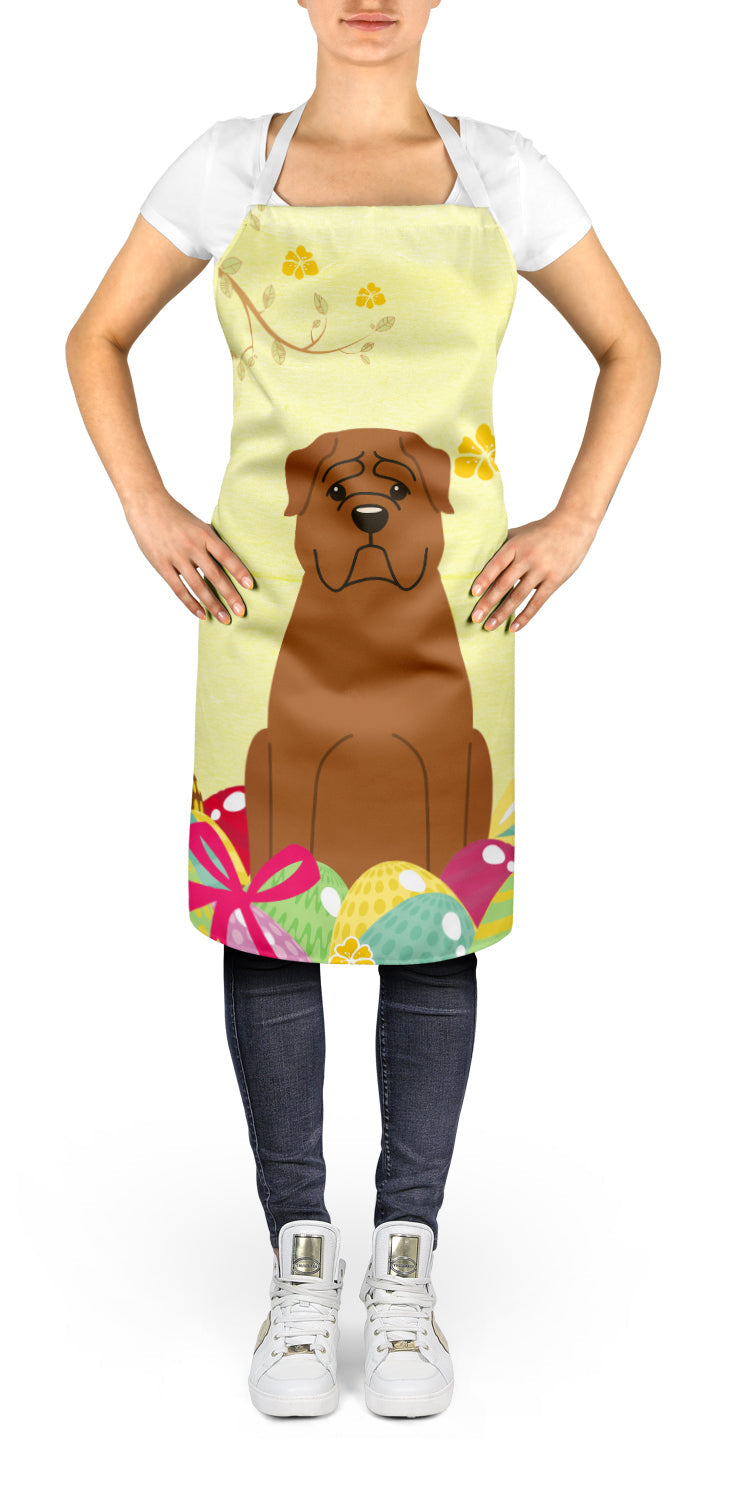 Easter Eggs Dogue de Bourdeaux Apron Cooking Kitchen Server Baking Crafts Gardening for Adult Women Men, Unisex, Large, Multicolor